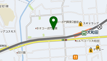 【予約制】Bounce ロッカー 関西スーパー京阪大和田店保管場所の地図画像