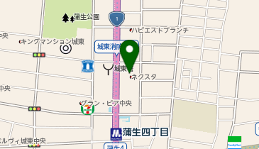 【予約制】Bounce ロッカー関西スーパー 蒲生店保管場所の地図画像