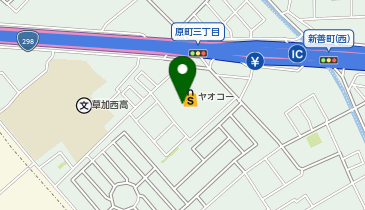 【予約制】Bounce ロッカー ヤオコー 草加原町店 収納スポットの地図画像