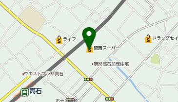 【予約制】Bounce ロッカー 関西スーパーマーケット 高石駅前店 収納スポットの地図画像