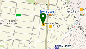 【予約制】Bounce Locker 関西スーパー 内代店 Storage Spotの地図画像