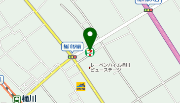 【予約制】Bounce セブンイレブン桶川東1丁目店のロッカー保管場所の地図画像