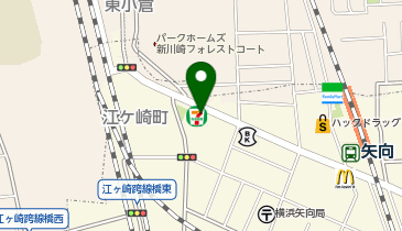 【予約制】Bounce ロッカー セブンイレブン 横浜矢向6丁目店 保管スポットの地図画像