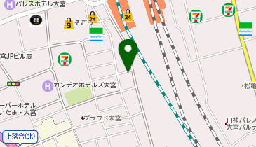 【予約制】Bounce ロッカー セブンイレブン 大宮駅桜木一丁目店 荷物預かりスポットの地図画像