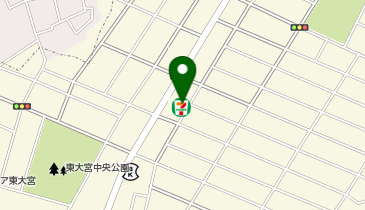 【予約制】Bounce ロッカー セブンイレブン さいたま東大宮6丁目店 保管スポットの地図画像