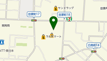 【予約制】Bounce ロッカーさつま函館白鳥店保管場所の地図画像