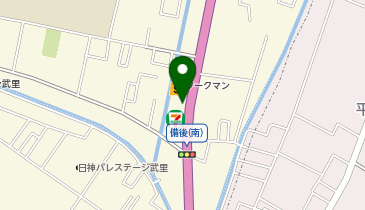 【予約制】Bounce ロッカー セブン-イレブン春日部青前店保管場所の地図画像