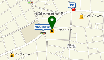 【予約制】Bounce ロッカー商品飯田築地店 保管スポットの地図画像