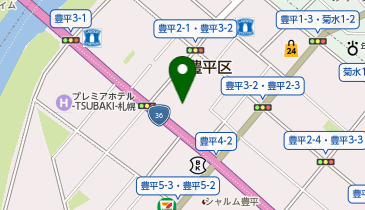 【予約制】Bounce ロッカー 薩摩豊平3条店舗保管場所の地図画像