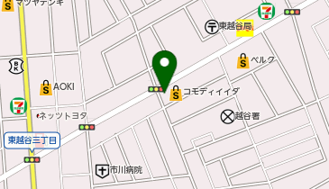 【予約制】Bounce ロッカーコモディイイダ越谷店 お預かりスポットの地図画像
