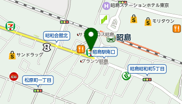 【予約制】Bounce ロッカー セブンイレブン昭島駅南口預かり所の地図画像