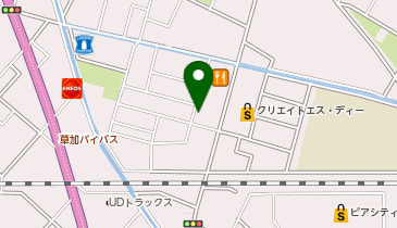 【予約制】Bounce ロッカー セブンイレブン越谷七座2丁目店 保管場所の地図画像