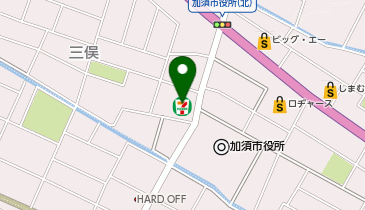 【予約制】Bounce セブンイレブン加須市役所店 ロッカー 保管場所の地図画像