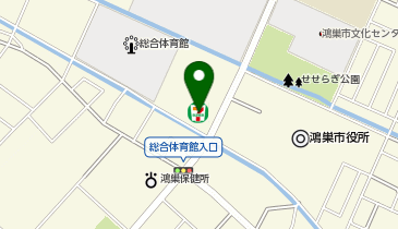 【予約制】Bounce ロッカー セブンイレブン 鴻巣市役所店 保管場所の地図画像