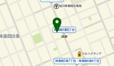 【予約制】Bounce ロッカー サツドラ旭川プラタナス通り店保管場所の地図画像