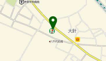 【予約制】Bounce セブンイレブン 伊那大張店 ロッカー 保管場所の地図画像