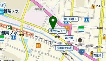 【予約制】Bounce ロッカー ウエルシア千代田 御茶ノ水ストレージスポットの地図画像