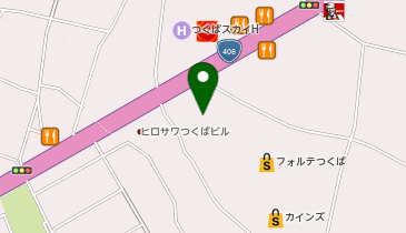 【予約制】Bounce ロッカーベルクフォルテつくば店 収納スポットの地図画像