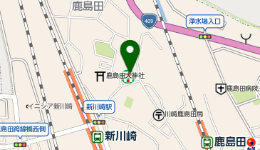 【予約制】Bounce ロッカー セブンイレブン 川崎鹿島田2丁目店 保管スポットの地図画像