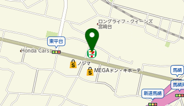 【予約制】Bounce セブンイレブン 川崎馬国西店 ロッカー 収納スポットの地図画像