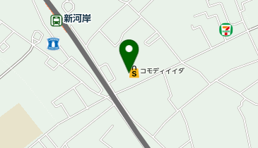 【予約制】Bounce ロッカー商品 飯田新河岸店 保管場所の地図画像