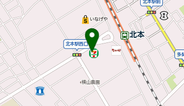 【予約制】Bounce ロッカー セブンイレブン 北本駅西口 預かりスポットの地図画像