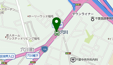 【予約制】Bounce 千葉市モノレール穴川駅ロッカー保管場所の地図画像