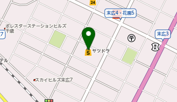 【予約制】Bounce ロッカー薩摩千歳末広店保管場所の地図画像