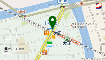 【予約制】Bounce 大阪メトロ大正駅ロッカー預かりスポットの地図画像