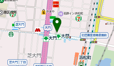 【予約制】Bounce ビッグエコー浜松町駅前本店保管場所の地図画像