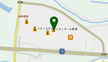 【予約制】Bounce ロッカー イオンモール草津 収納スポットの地図画像