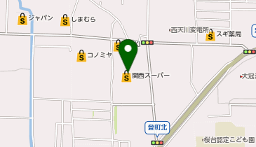 【予約制】Bounce Locker Kansai Supermarket Nishikanbara Store Storage Spotの地図画像