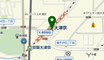 【予約制】Bounce ロッカー JR西日本 大津京駅 収納スポットの地図画像