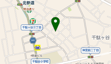 【予約制】Bounce ロッカー セブンイレブン渋谷千駄ヶ谷3丁目店 収納スペースの地図画像