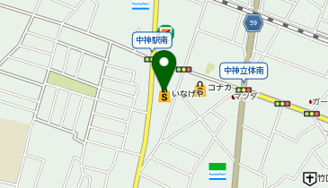 【予約制】Bounce ロッカー いなげや ina21昭島中神店 お預かりスポットの地図画像