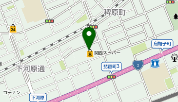 【予約制】Bounce ロッカー関西 スーパーびわ店 収納スポットの地図画像