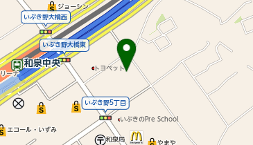 【予約制】Bounce ロッカー ジョーシン 泉中央店 収納スポットの地図画像