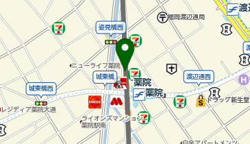 【予約制】Bounce 西日本鉄道薬院駅ロッカー収納スポットの地図画像