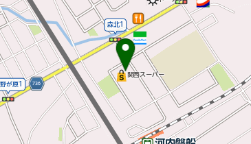 【予約制】Bounce ロッカー 関西スーパーマーケット 河内岩舟店 保管場所の地図画像