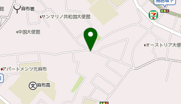 【予約制】Bounce アザブジュバン駅近くの保管場所の地図画像
