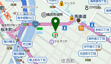 【予約制】Bounce セブンイレブン 横浜太田町6丁目店 ロッカー 収納スポットの地図画像