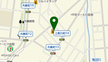 【予約制】Bounce ロッカーさつま函館大縄店 保管場所の地図画像