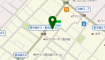 【予約制】Bounce Locker Satsudora Miyanomori 3-jo store Storage Spotの地図画像