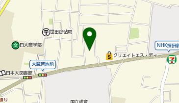 【予約制】Bounce ロッカー セブンイレブン 世田谷砧3丁目店 お預かりスポットの地図画像