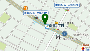 【予約制】Bounce ロッカー 札幌市交通局 南郷7丁目駅保管場所の地図画像