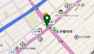 【予約制】Bounce ロッカー 大阪メトロ谷町線 大正橋今市駅 西改札を出て右折 収納スポットの地図画像