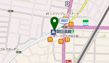 【予約制】Bounce ロッカー 大阪メトロ谷町線 関目高殿駅 改札を出て右折 保管場所の地図画像