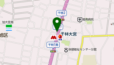 【予約制】Bounce ロッカー 大阪メトロ谷町線 千林大宮駅 改札を出て左手に収納場所の地図画像