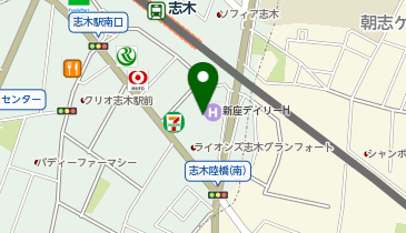 【予約制】Bounce ロッカー セブンイレブン 志木駅南口 預かりスポットの地図画像