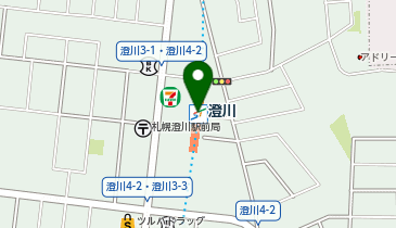 【予約制】Bounce ロッカー 札幌市交通局 澄川駅 預かりスポットの地図画像